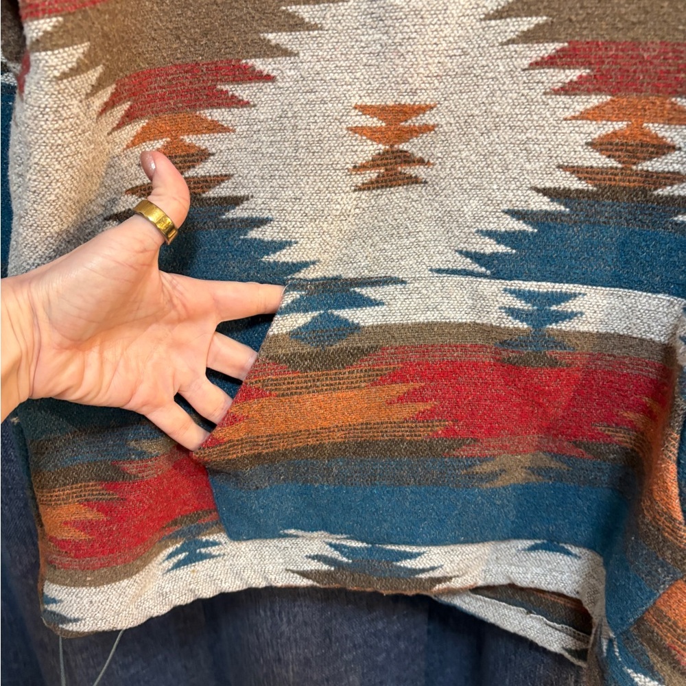 Cozy Multicolor Patterned Women's Pullover - image 5